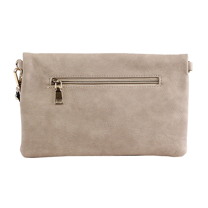 M1772 Flapover Clutch/Crossbody with Tassel