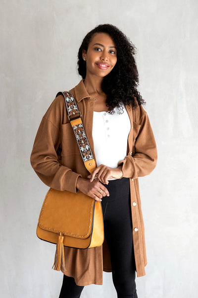 M1970 Structured Flapover Crossbody w/ Guitar Strap