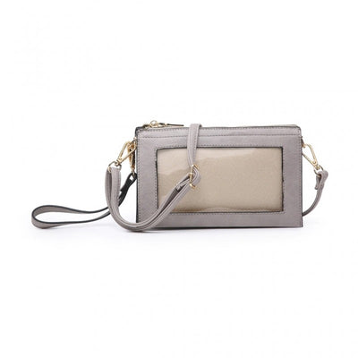 M2002 3 Compartment crossbody w/ Clear Phone Window