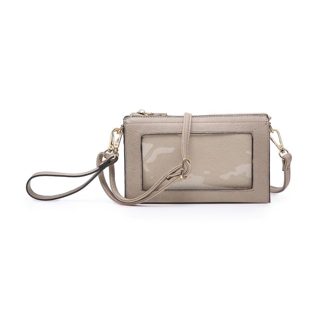 M2002 3 Compartment crossbody w/ Clear Phone Window