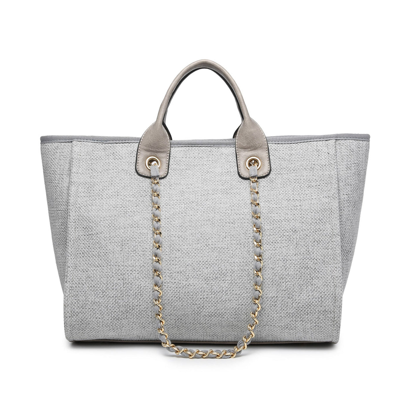 M2044CN Kristina Canvas Satchel w/ Chain Strap