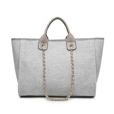 M2044CN Kristina Canvas Satchel w/ Chain Strap