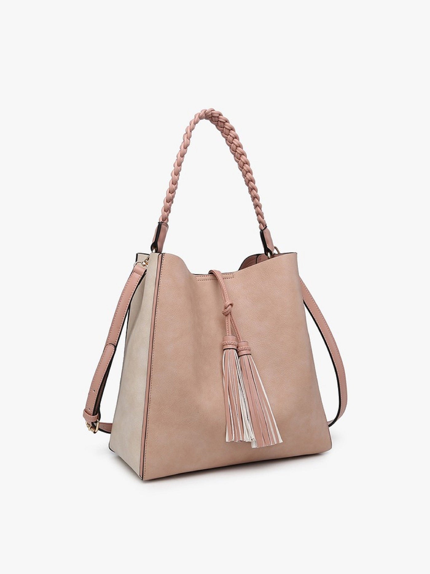 M2175 Dina Contrast Tote w/ Tassel