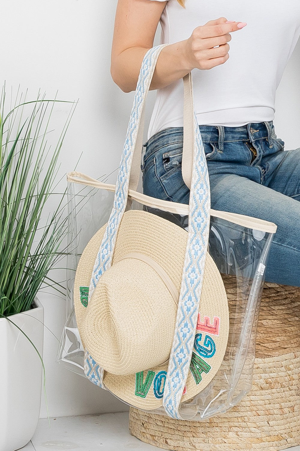 MB0192 Hat Carrying Clear Tote Bag