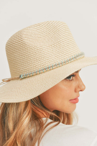 MH0100 Sun Hat with Rhinestone Band