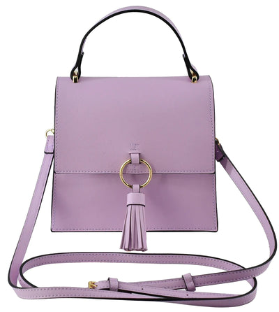 PB704 Fashion Ring Tassel Flap Crossbody Satchel Bag