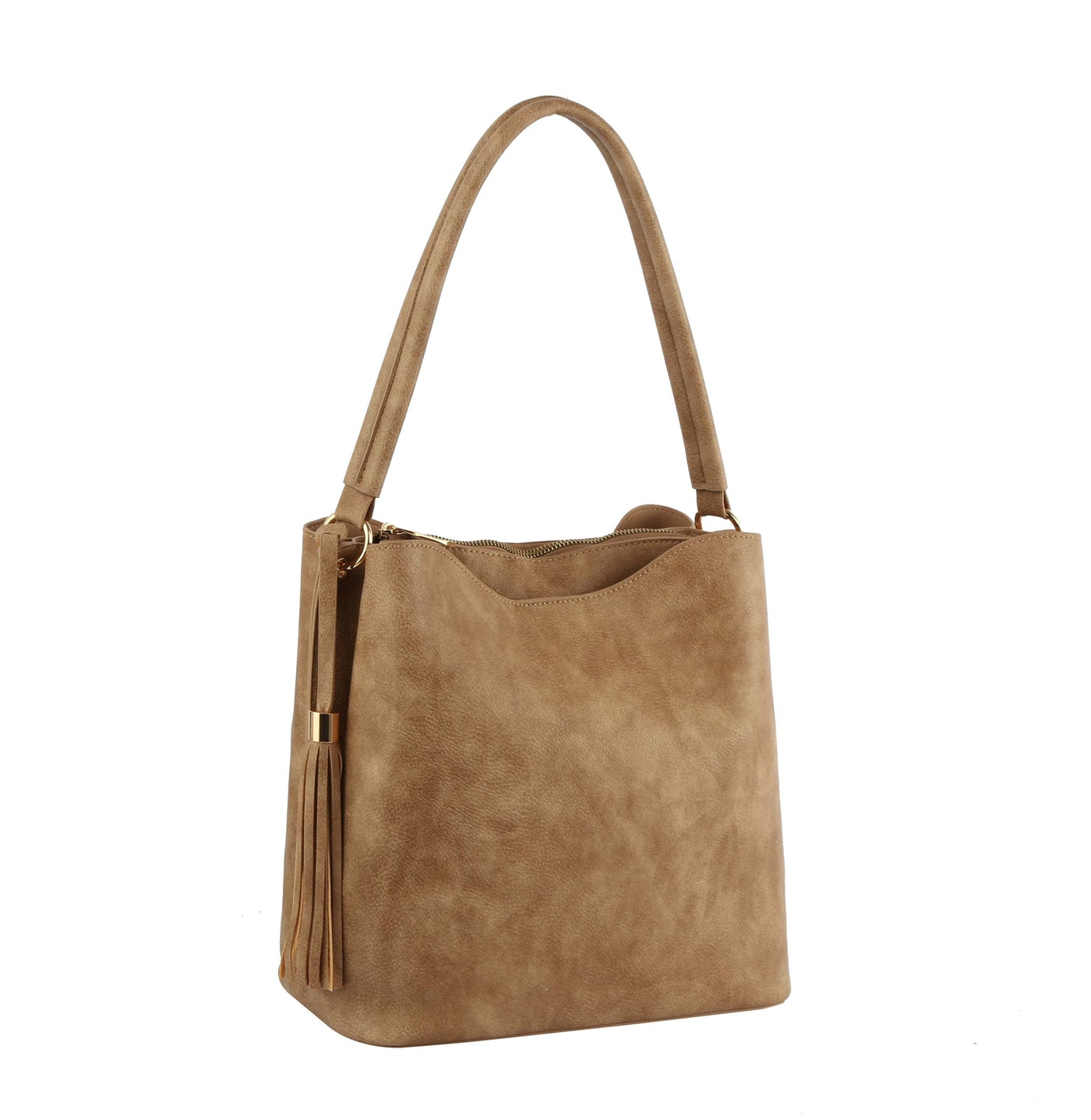 S0542 Simple HOBO W/ Tassel and Multi Compartments