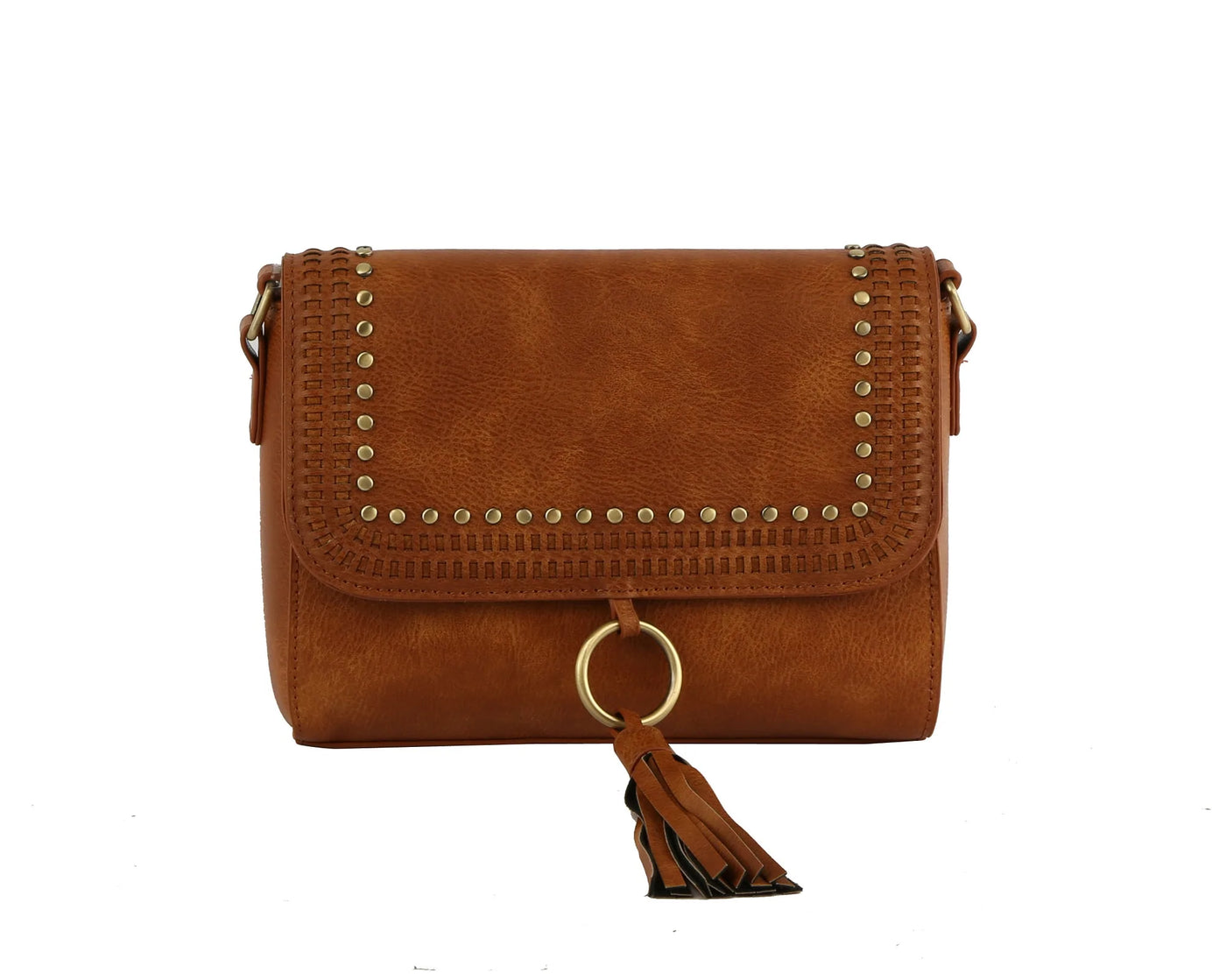 TDM0034 Studded Tassel Crossbody