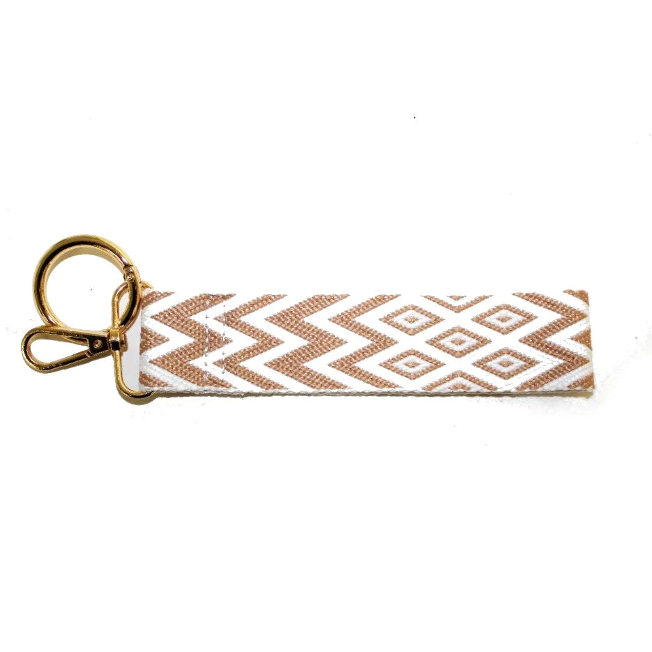 TG10268 Herringbone Patterned Wristband Keychain