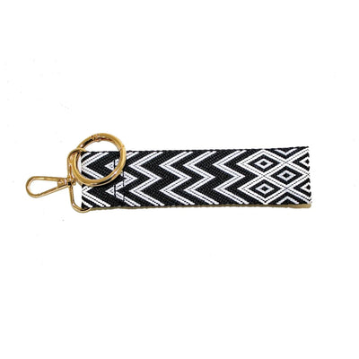 TG10268 Herringbone Patterned Wristband Keychain