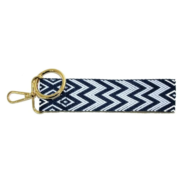 TG10268 Herringbone Patterned Wristband Keychain