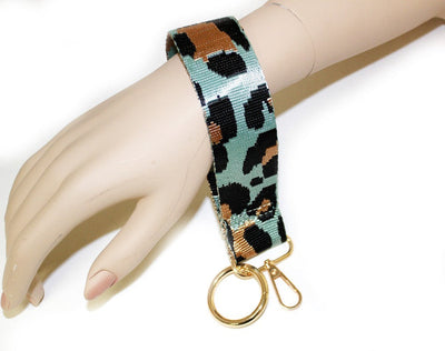 TG10269 TG10271 Animal Leopard Printed Wristband Keychain