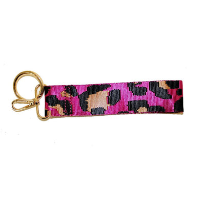 TG10269 TG10271 Animal Leopard Printed Wristband Keychain