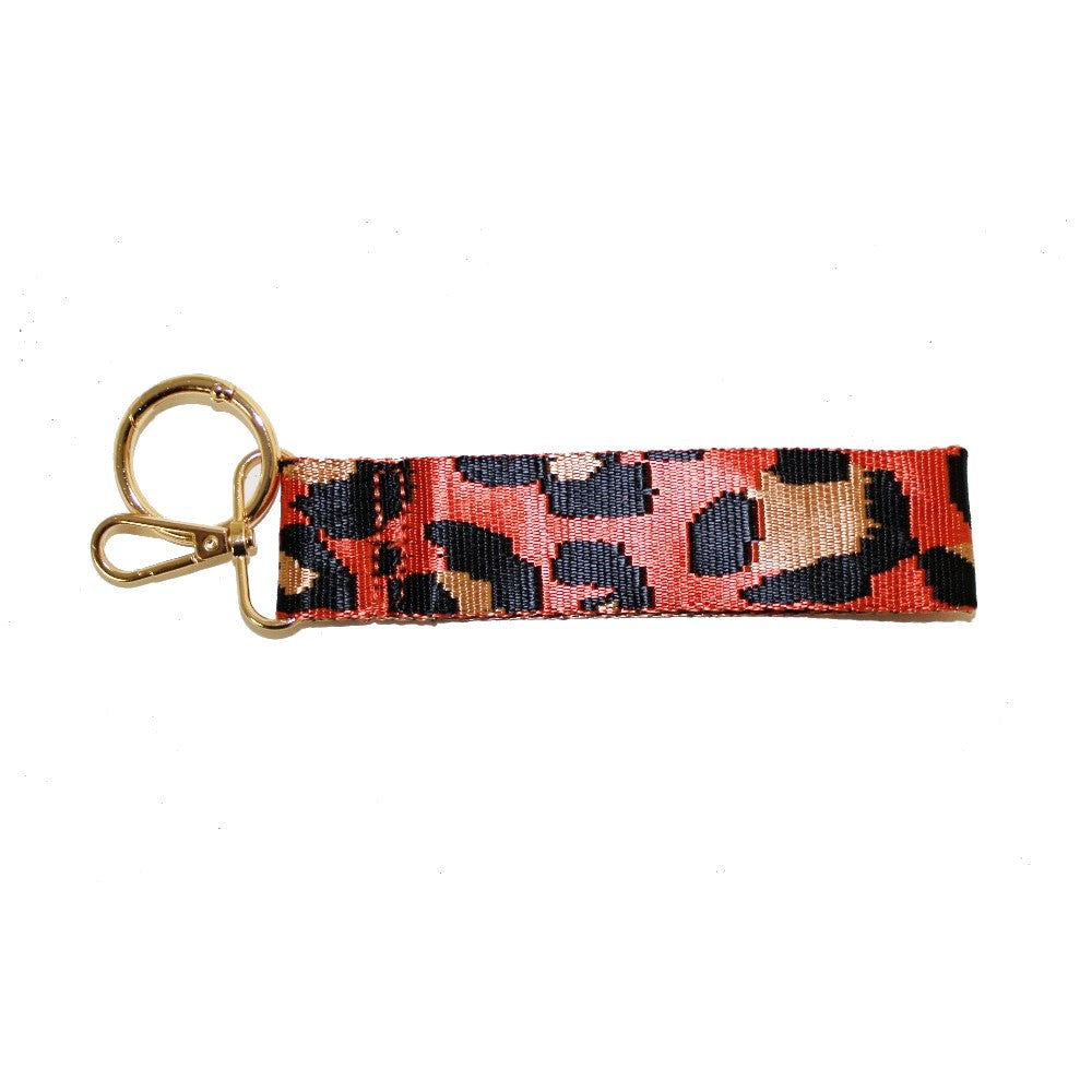 TG10269 TG10271 Animal Leopard Printed Wristband Keychain