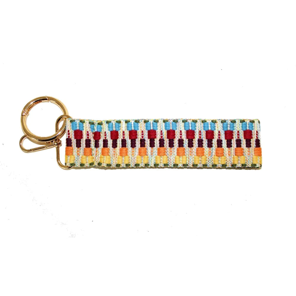 TG10272 Color Patterned Wristband Keychain