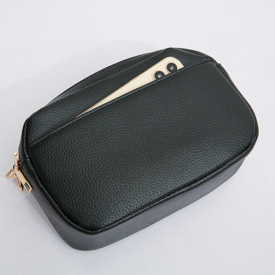TG10281 Grace Front Pocket Double Zipper Crossbody Bag