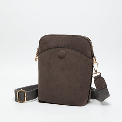 TG10540 Tasia Mini Vegan Suede Crossbody Bag