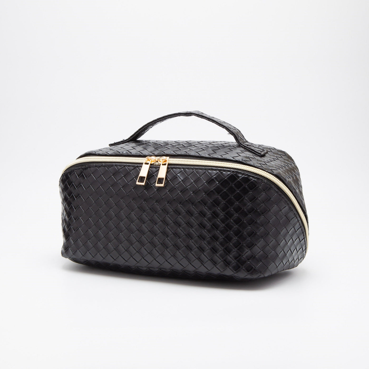 TG10541 Trixie Woven Leather Makeup/Toiletry Bag