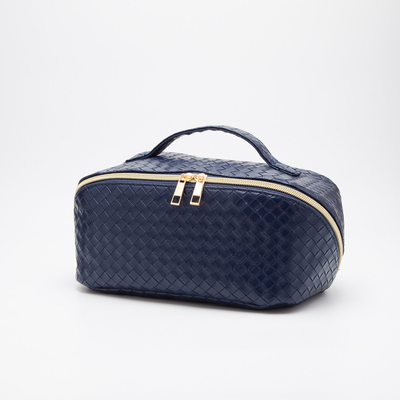 TG10541 Trixie Woven Leather Makeup/Toiletry Bag