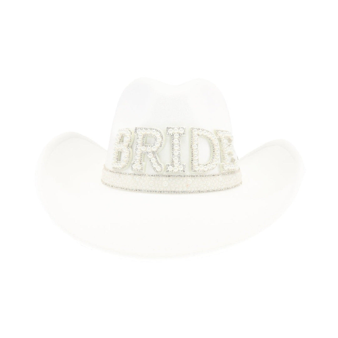 VCC0070 BRIDE Felt Cowboy Hat With Rhinestones