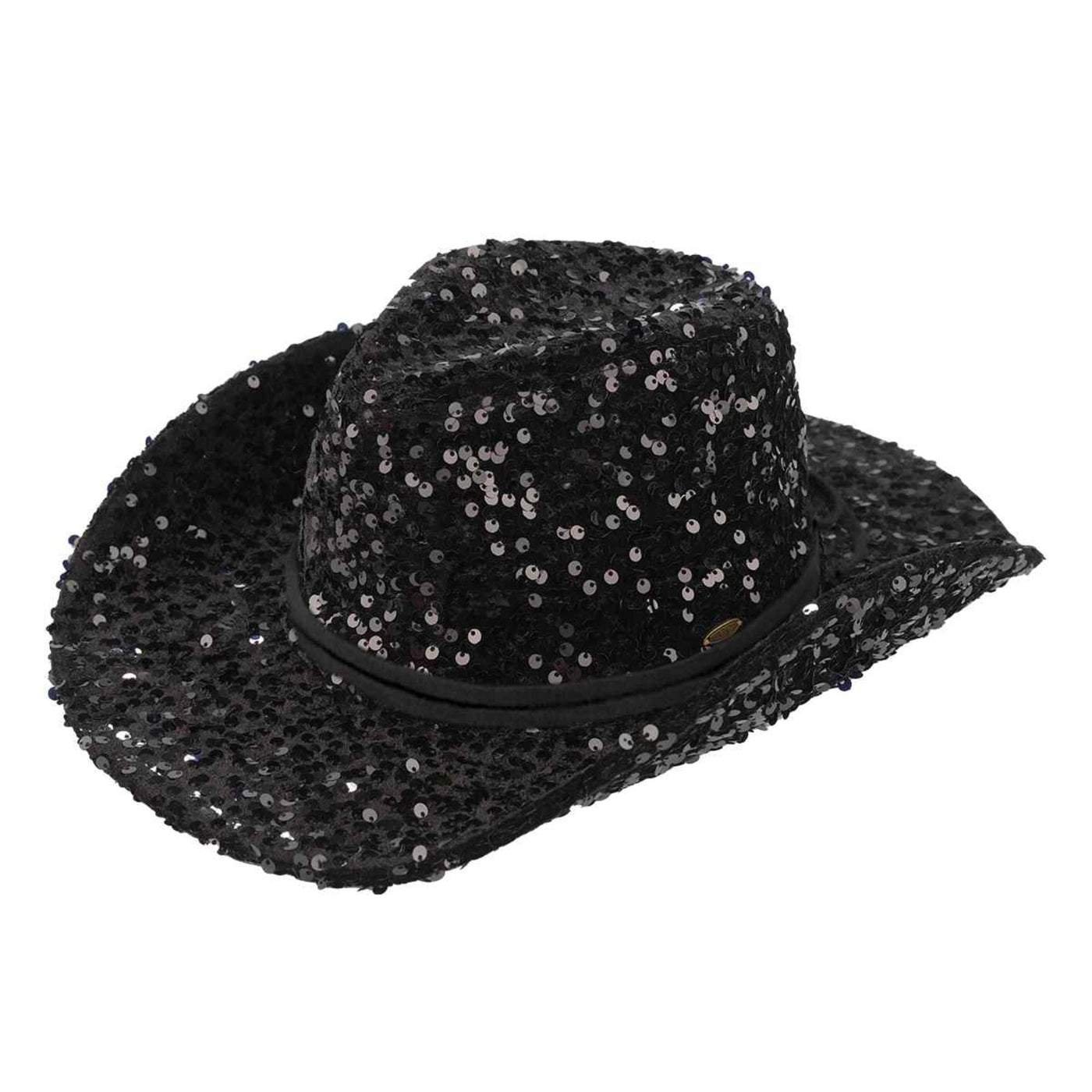 VCC0071 Jasmine Sequin Cowboy Hat