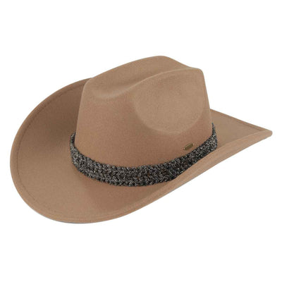 VCC0075 Maggie Cowboy Hat With Glitter Band