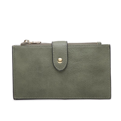 WL1969RF Two Compartment Snap Button Wallet