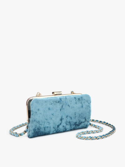 WL2339V Sue Velvet Wallet Pouch Crossbody