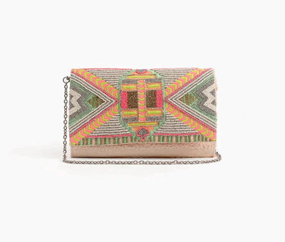 AB22-571 Impala Aztec Bead Clutch - Honeytote