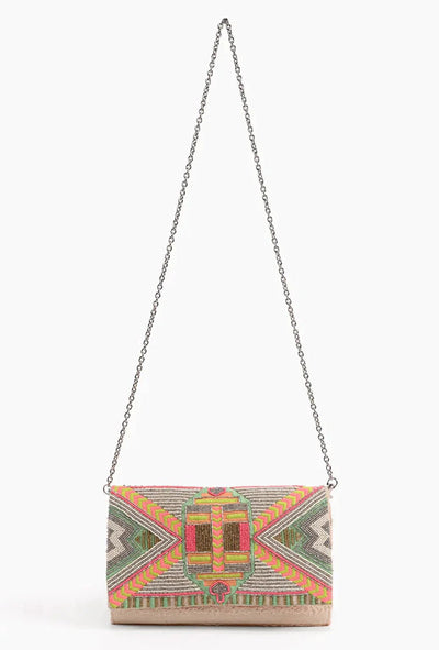 AB22-571 Impala Aztec Bead Clutch - Honeytote