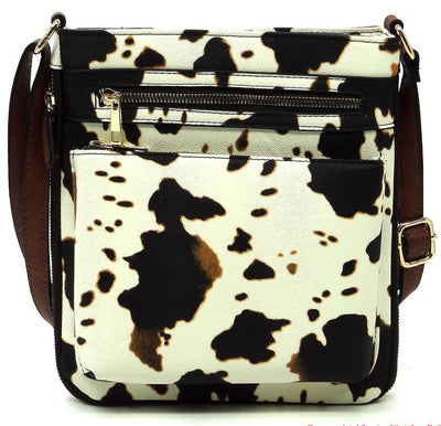 AD1238 Front Zippered Crossbody Bag - Honeytote