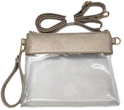 AD200T Game Day Clear Crossbody Bag/Clutch - Honeytote