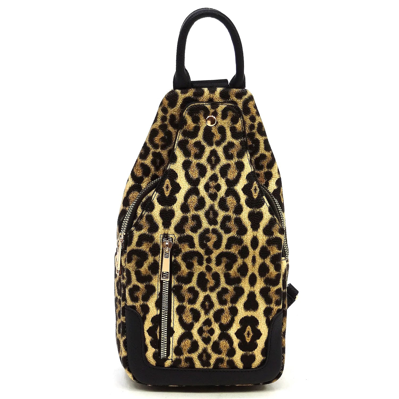 AD2766 Vegan Leather Fashion Sling Backpack Bag - Honeytote