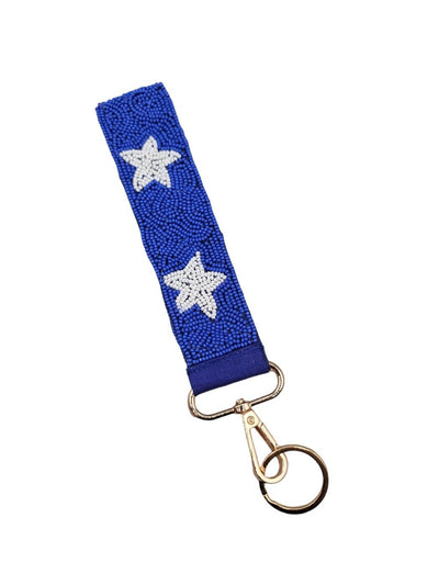 BAH001 Star Beaded Keychain Wristlet - Honeytote