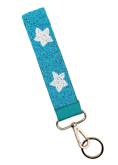 BAH001 Star Beaded Keychain Wristlet - Honeytote