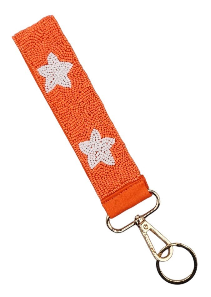 BAH001 Star Beaded Keychain Wristlet - Honeytote