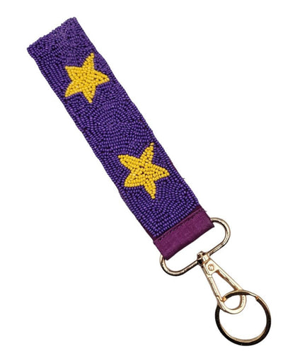 BAH001 Star Beaded Keychain Wristlet - Honeytote