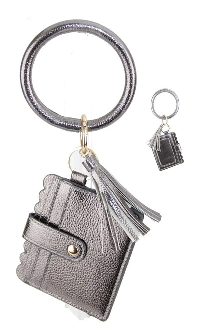 BB139X115 Solid Bangle/Key-Chain/Wallet w/ID Window - Honeytote