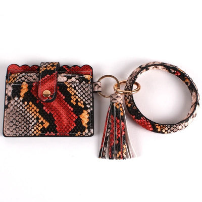 BB139X115 Various Pattern Bangle/Key-Chain/Wallet w/ ID Window - Honeytote