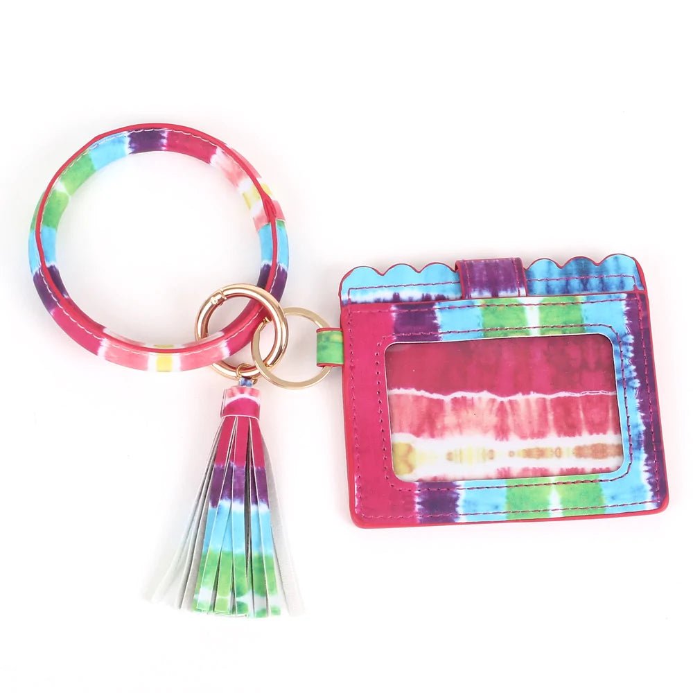 BB139X115 Various Pattern Bangle/Key-Chain/Wallet w/ ID Window - Honeytote