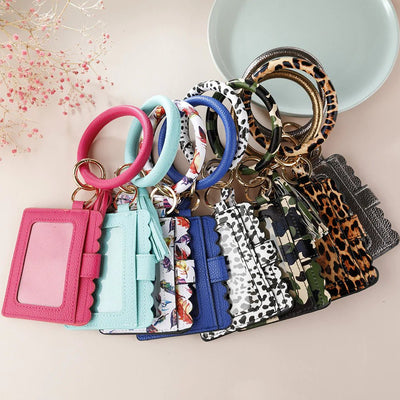 BB139X115 Various Pattern Bangle/Key-Chain/Wallet w/ ID Window - Honeytote