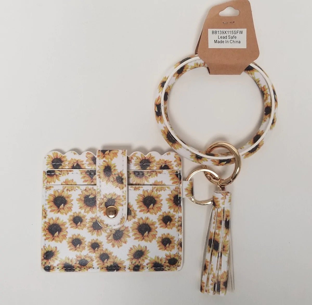 BB139X115 Various Pattern Bangle/Key-Chain/Wallet w/ ID Window - Honeytote