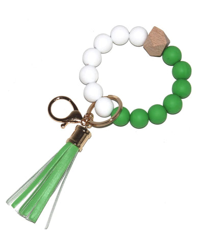 BB139X125 Silicone Beaded Keyring/Keychain Bracelet - Honeytote