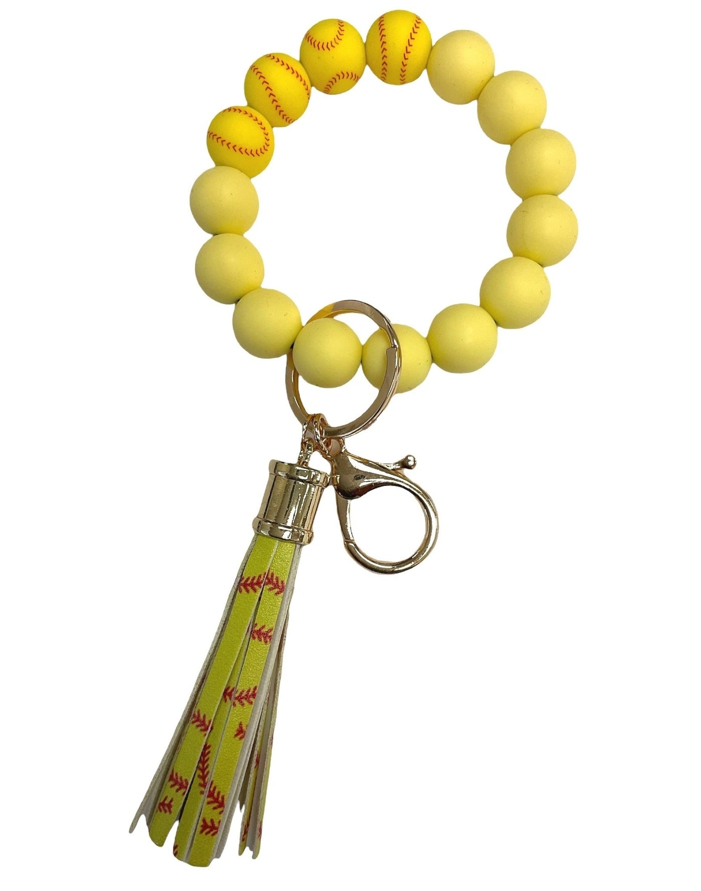 BB139X169 Theme Silicone Beaded Keyring/Keychain Bracelet - Honeytote