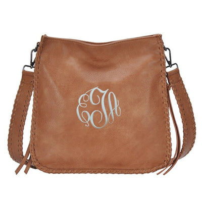 BGA5063 Monogrammable Whipstitch Fashion Bag/Crossbody - Honeytote