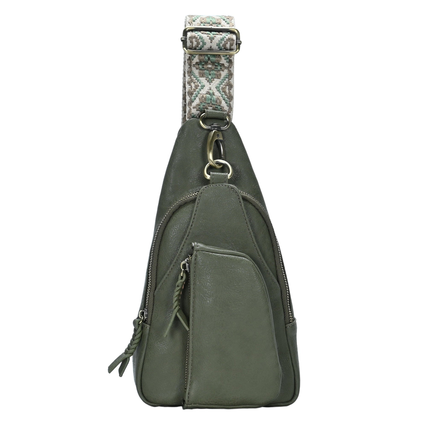 BGA5704 Zoey Boho Sling Bag With Guitar Strap - Honeytote