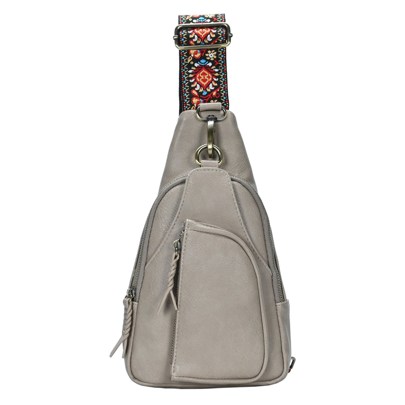 BGA5704 Zoey Boho Sling Bag With Guitar Strap - Honeytote