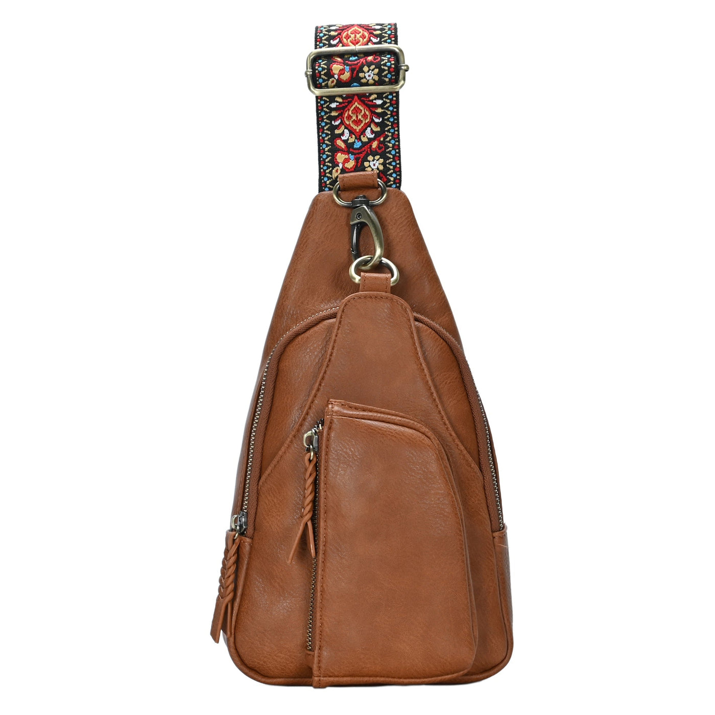 BGA5704 Zoey Boho Sling Bag With Guitar Strap - Honeytote