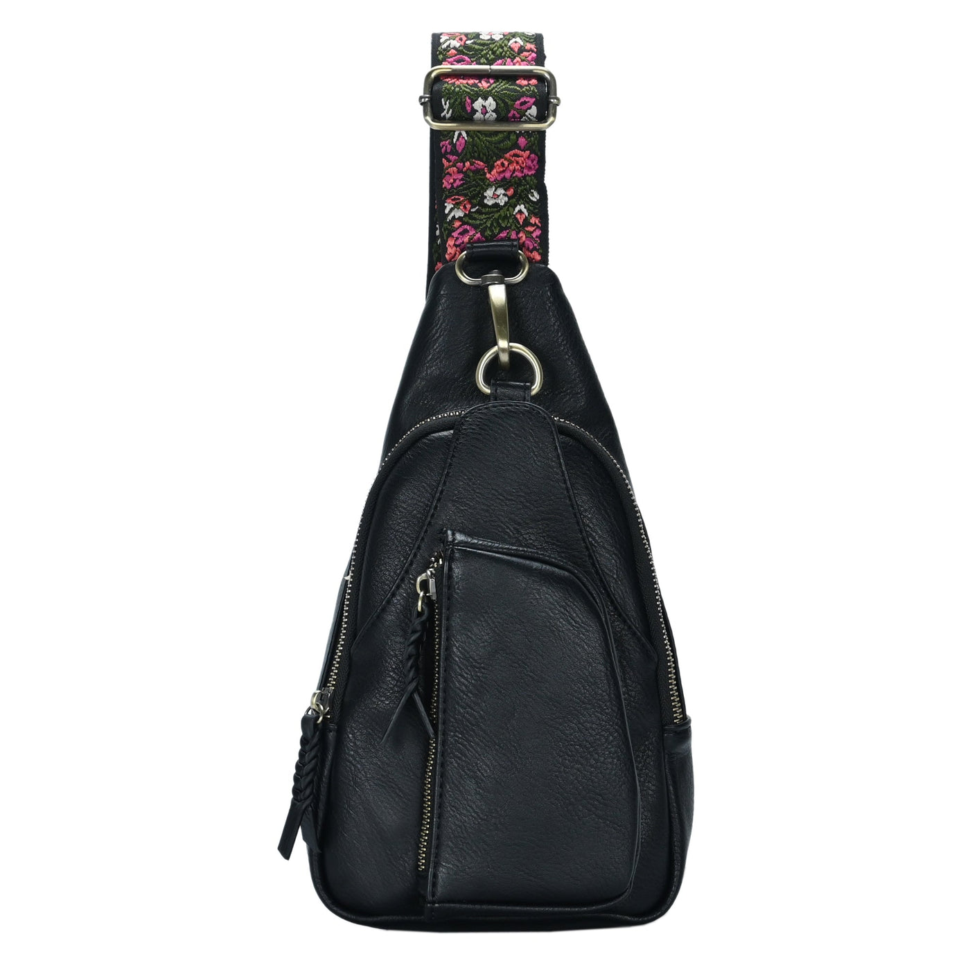 BGA5704 Zoey Boho Sling Bag With Guitar Strap - Honeytote