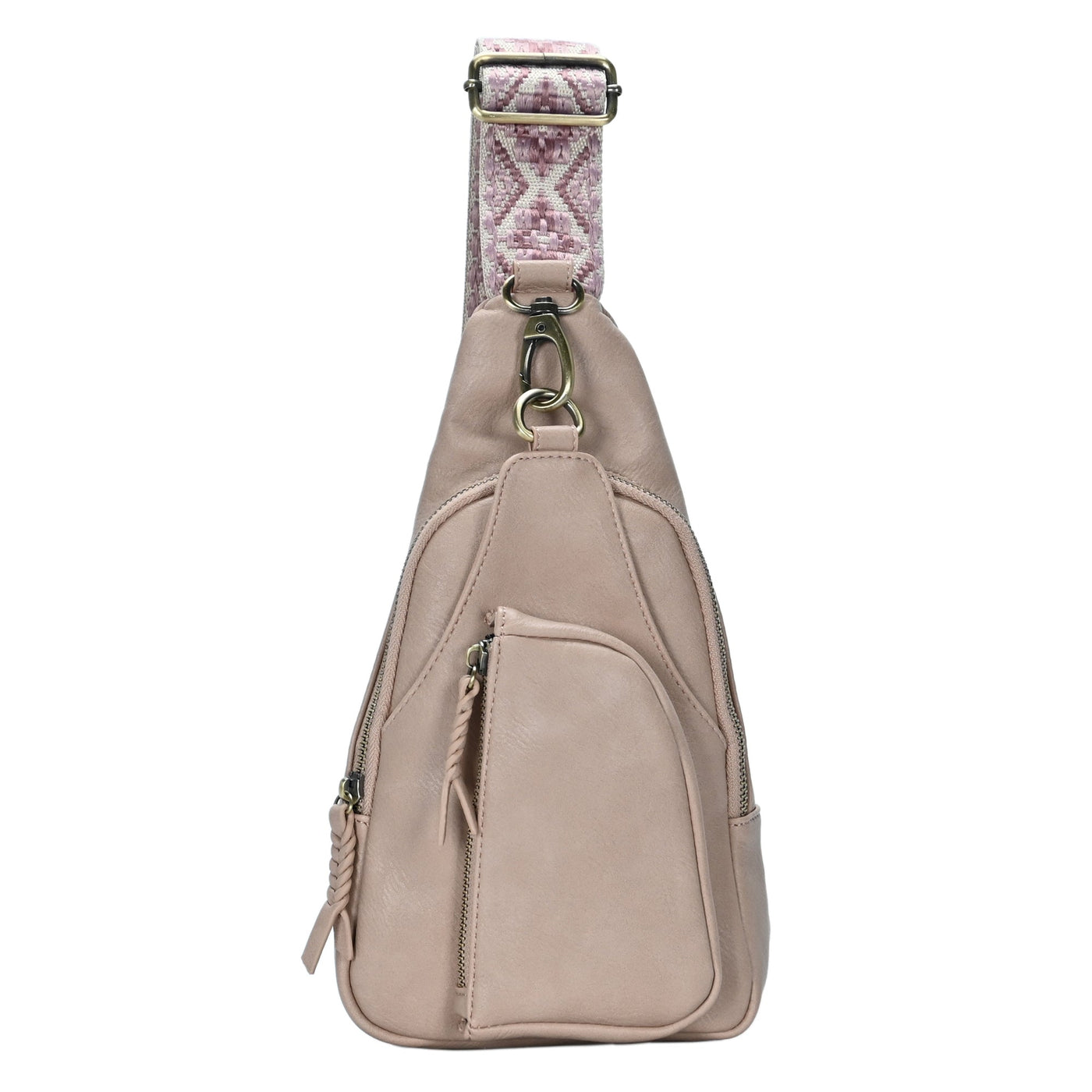 BGA5704 Zoey Boho Sling Bag With Guitar Strap - Honeytote